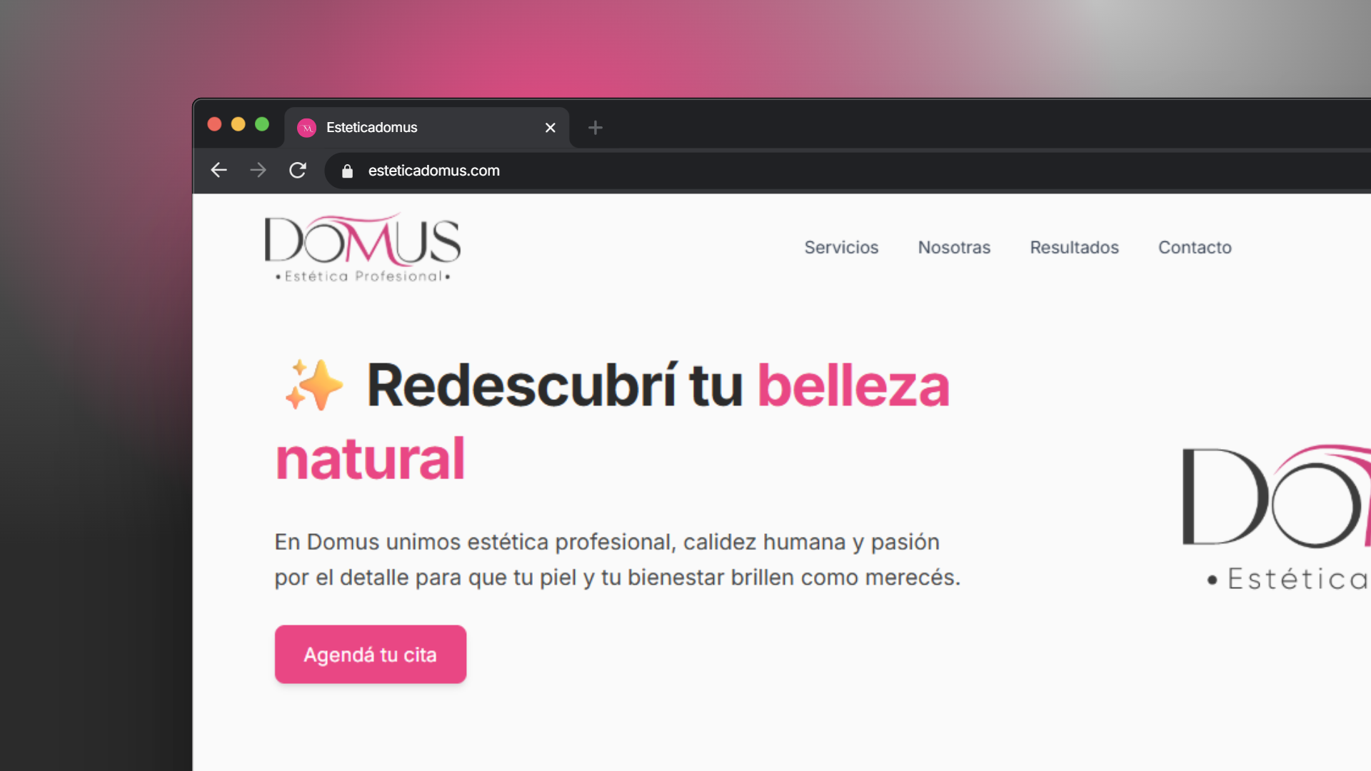 Preview proyecto: Domus Estética